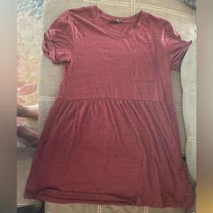 Maroon forever 21 t-shirt dress